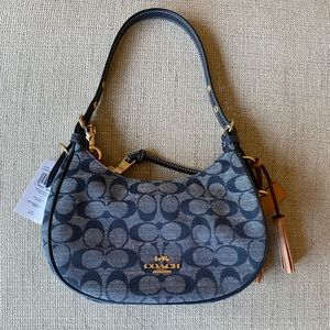 Coach Kleo Hobo in Signature Denim